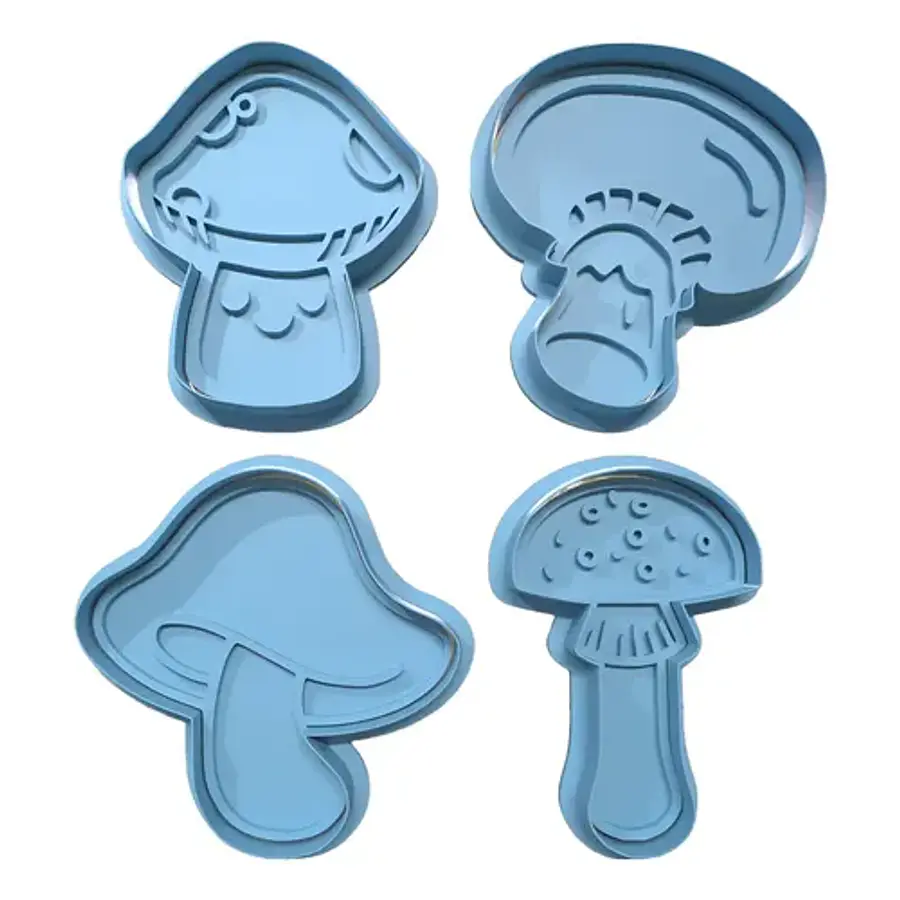 Cortador De Galletas - Diseño Hongos