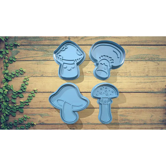 Cortador De Galletas - Diseño Hongos