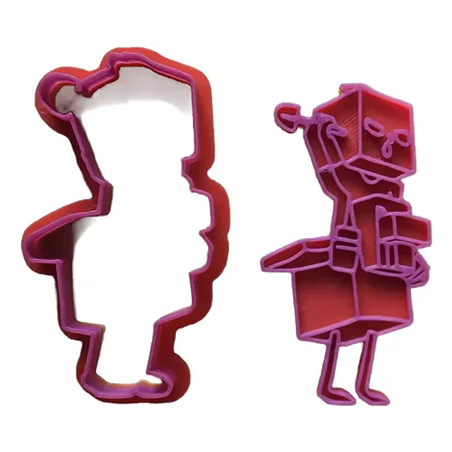 Cortador De Galletas Pollo Jinete Minecraft