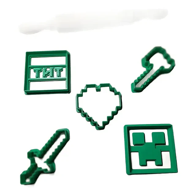 Minecraft  - Cortador De Galletas (pack 5 Unidades)