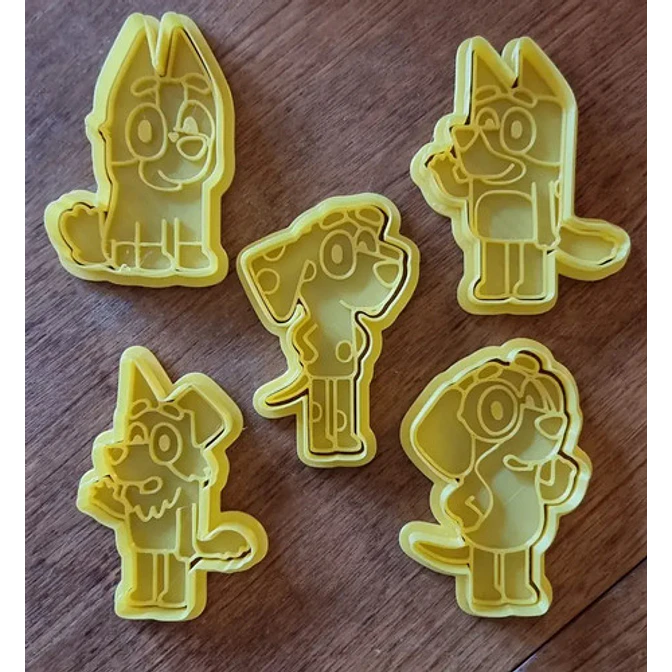 Cortador De Galletas  Bluey Y Sus Amigos - (pack 5 Unidades) 3