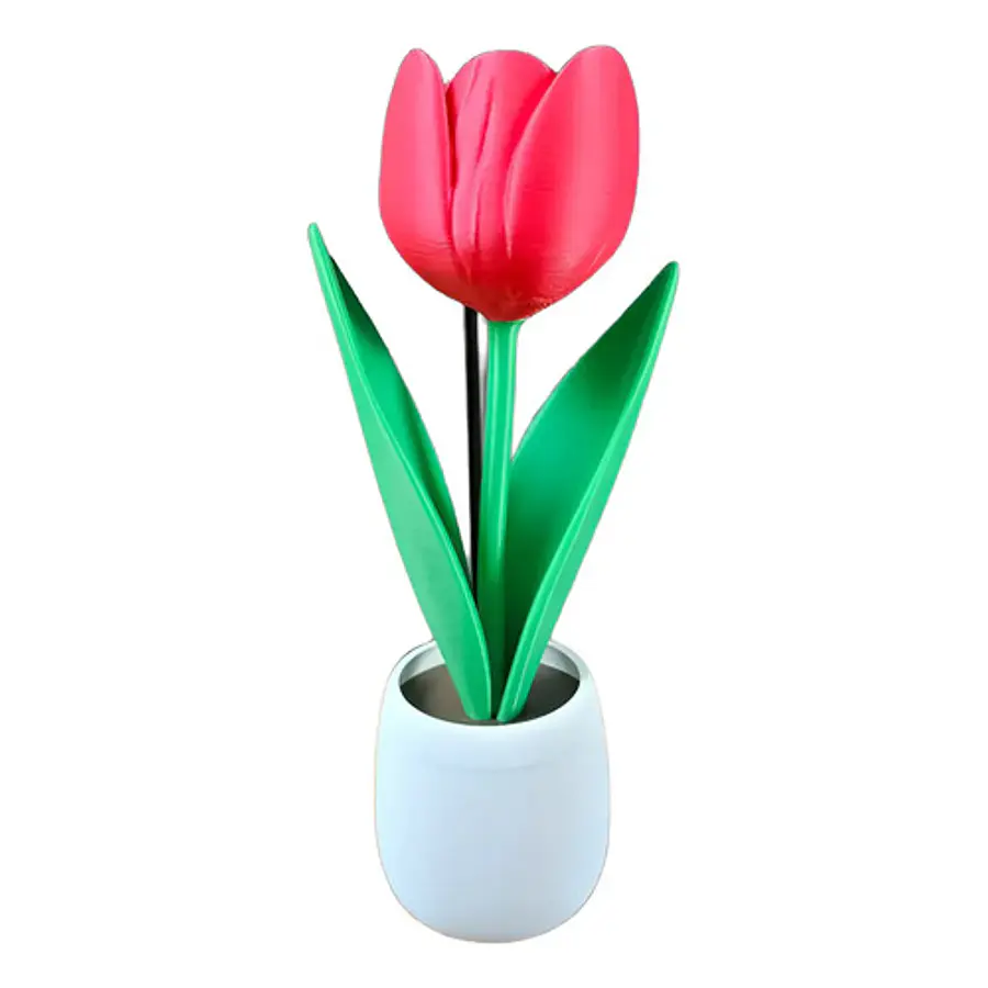 Figura Decorativa Tulipan En Maceta