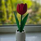 Figura Decorativa Tulipan En Maceta - Miniatura 2