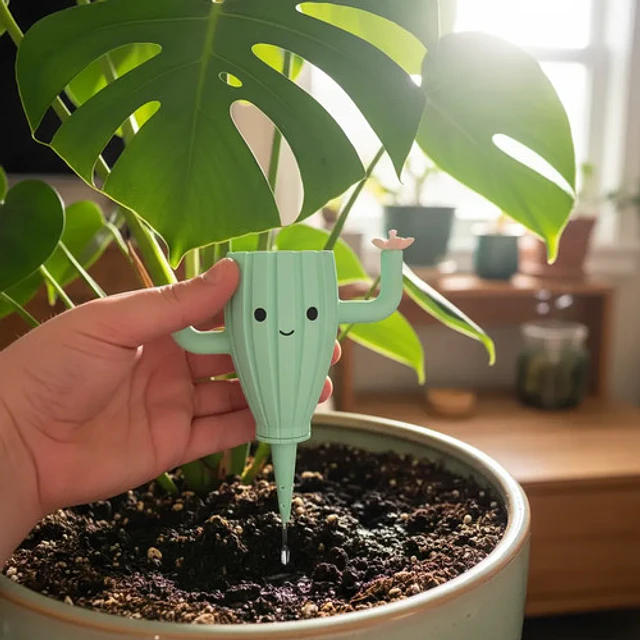 Globo De Riego Para Plantas Goteo Diseño Cactus Prints Patro