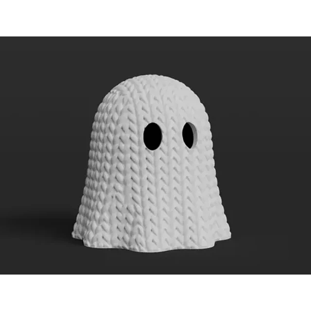 Mini Figura - Fantasma Estilo Tejido