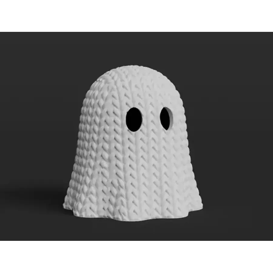Mini Figura - Fantasma Estilo Tejido