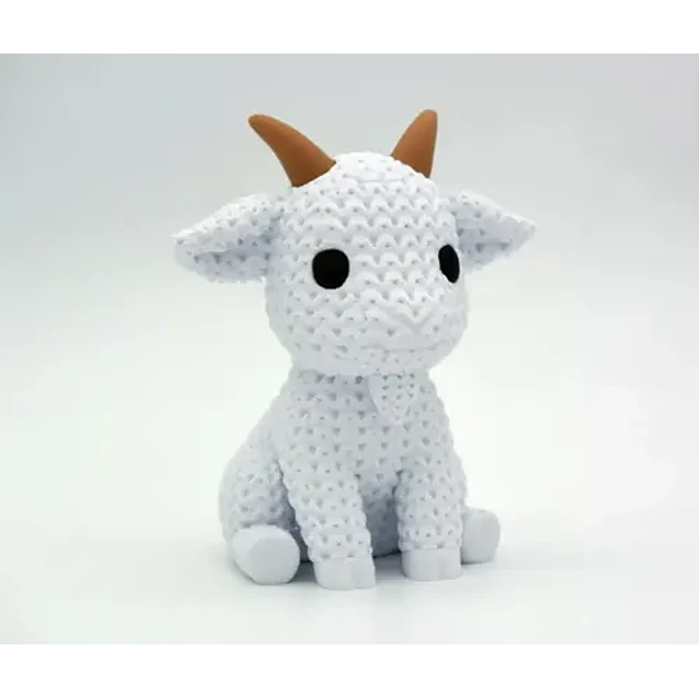 Mini Figura - Cabra Estilo Tejido