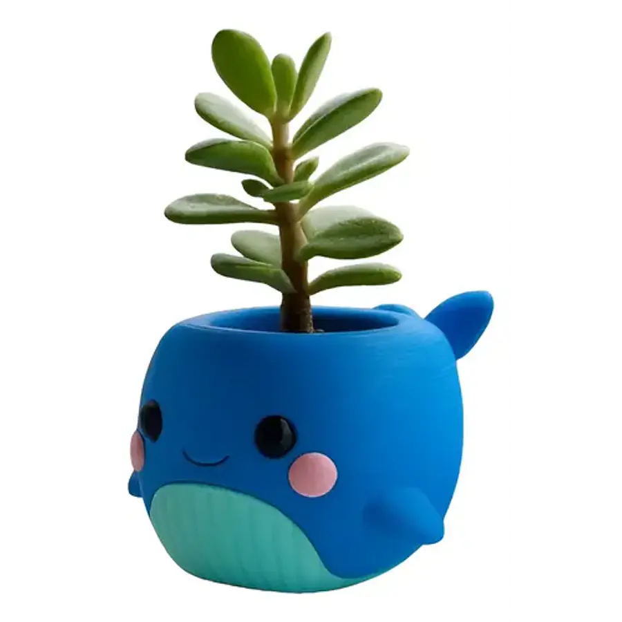 Macetero - Ballena Chibi