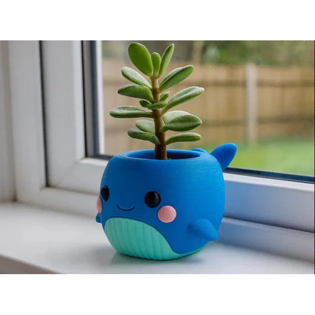 Macetero - Ballena Chibi