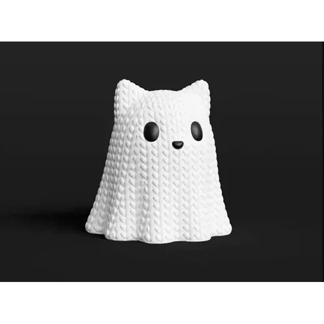 Figura Estilo Tejida - Gato Fantasma