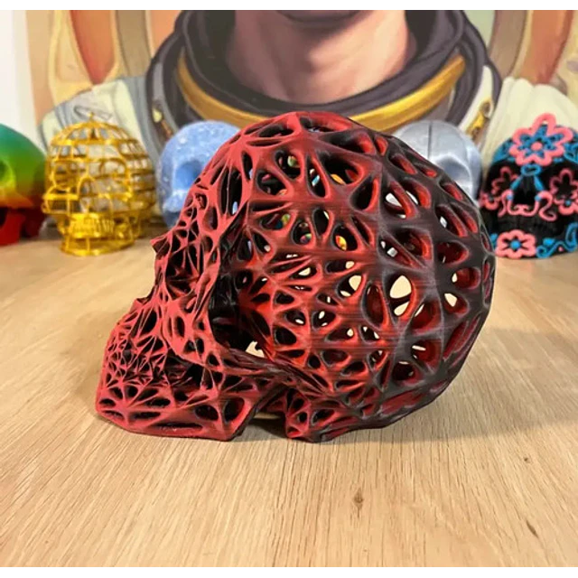 Decoración Voronoi - Cráneo