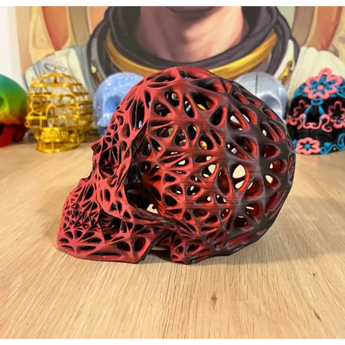 Decoración Voronoi - Cráneo 2