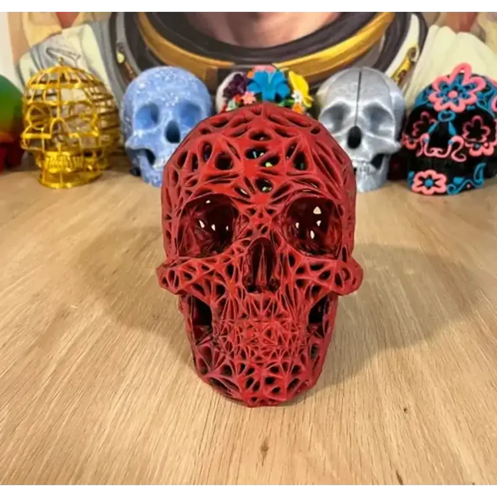 Decoración Voronoi - Cráneo 3