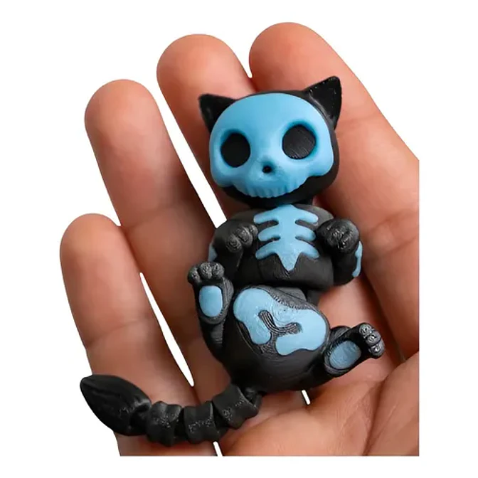 Figura Articulada - Gato Esqueleto 1