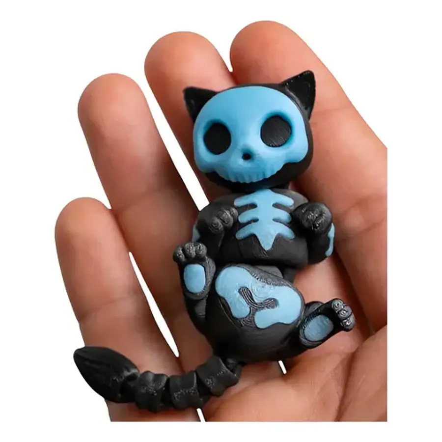 Figura Articulada - Gato Esqueleto