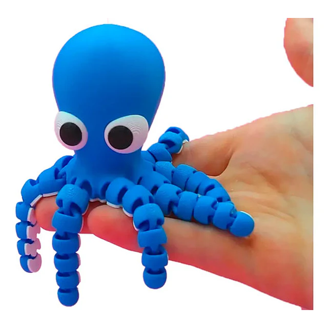 Pulpo Articulado Impreso En 3d