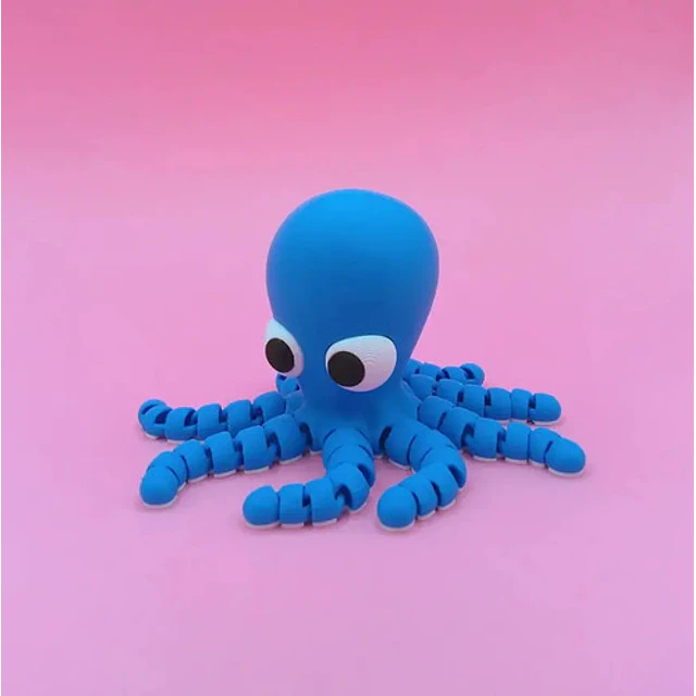 Pulpo Articulado Impreso En 3d