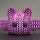 Figura Murciélago  - Diseño Estilo Tejido - Miniatura 4