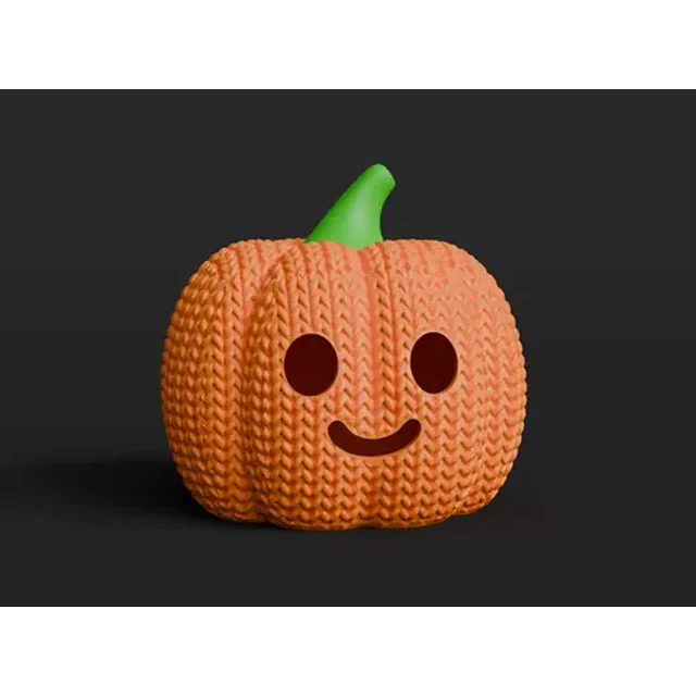 Figura Estilo Tejida - Calabaza