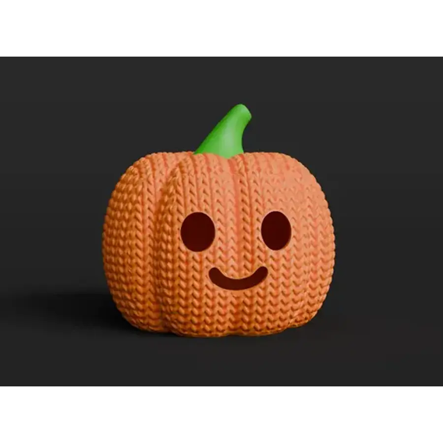 Figura Estilo Tejida - Calabaza