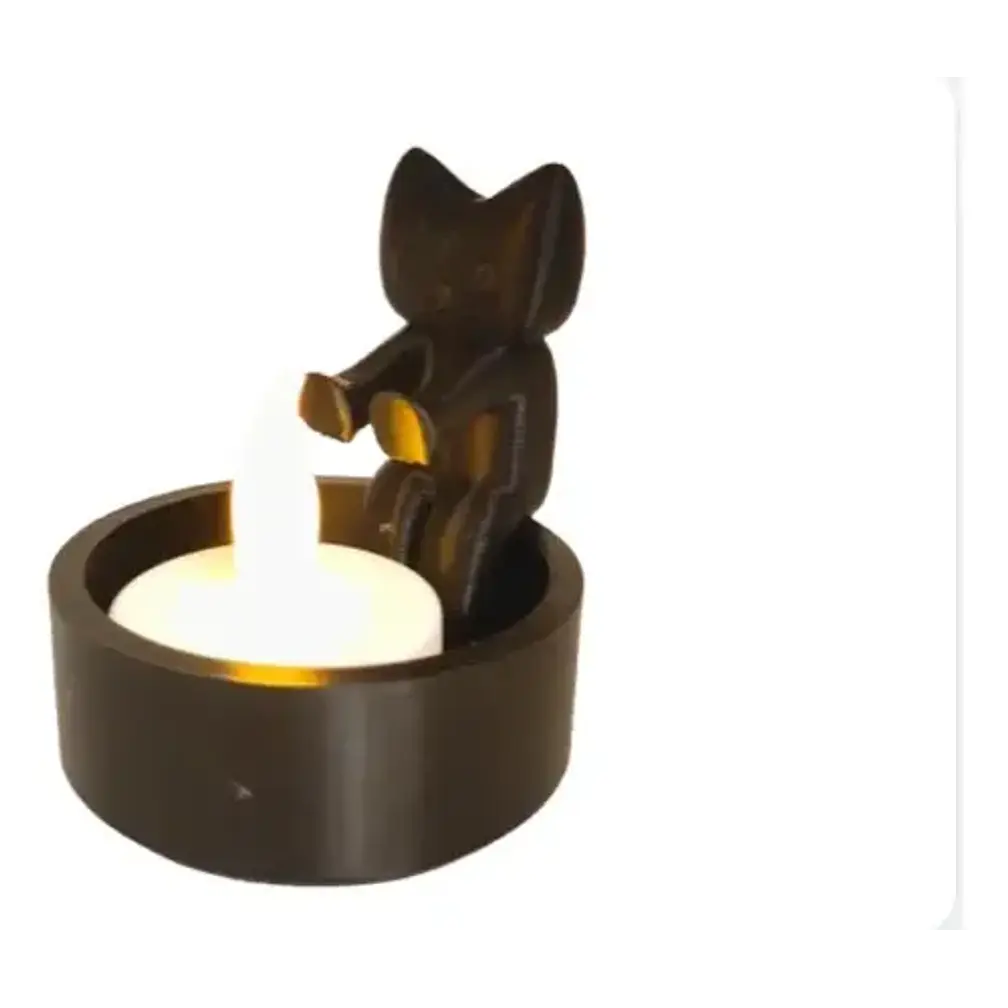 Portavelas Con Forma De Gato 1