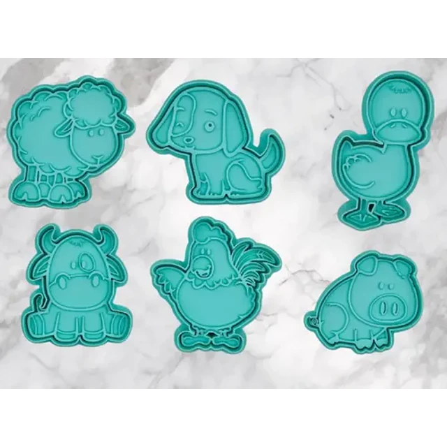 Cortador De Galletas - Animales De Granja (pack 6 Un)