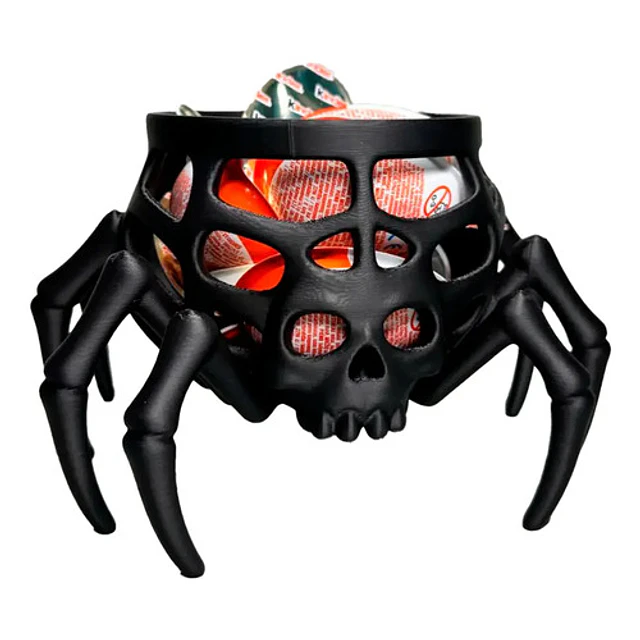 Cuenco Para Dulces Halloween - Calavera Araña