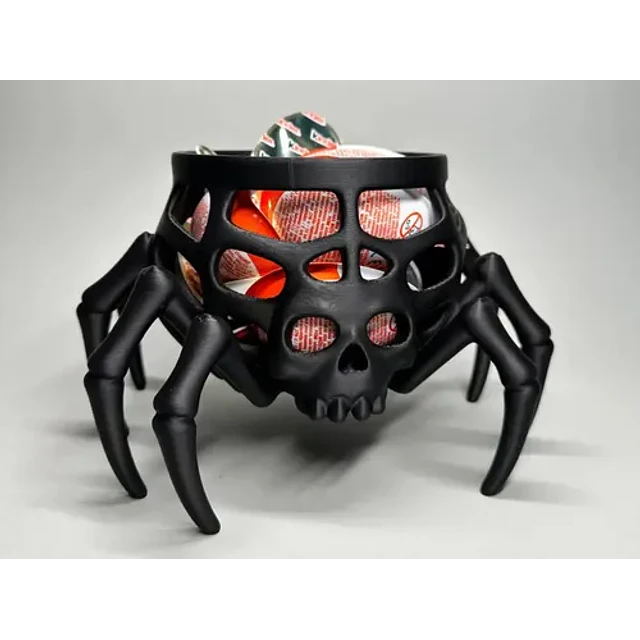Cuenco Para Dulces Halloween - Calavera Araña