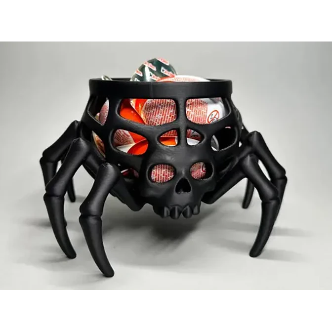 Cuenco Para Dulces Halloween - Calavera Araña 2