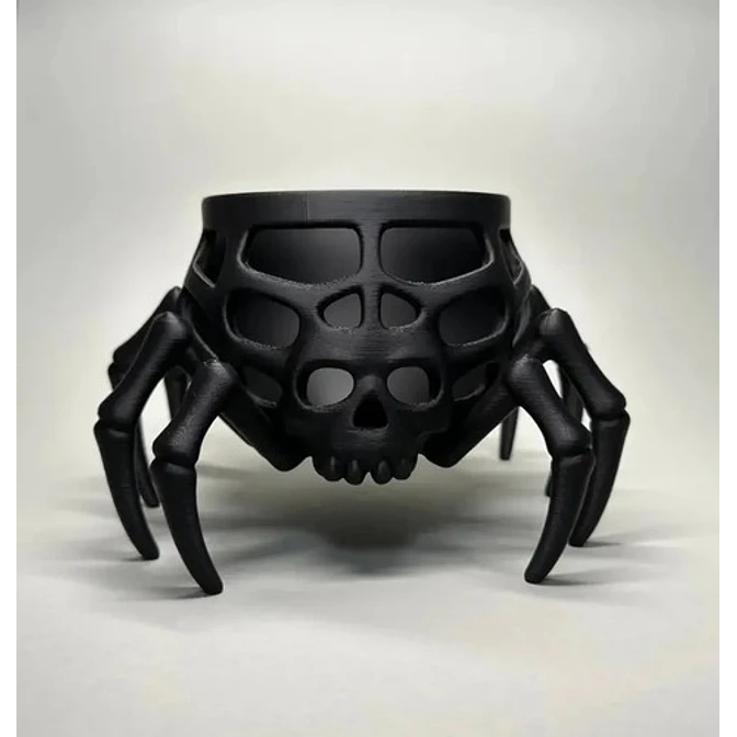 Cuenco Para Dulces Halloween - Calavera Araña 3