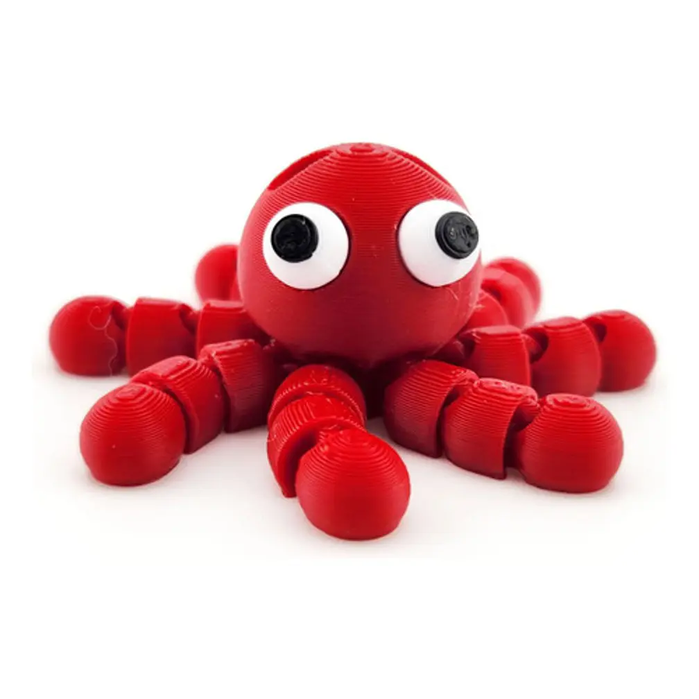 Llavero Flexible De Pulpo Chistoso 1
