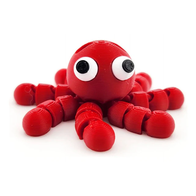 Llavero Flexible De Pulpo Chistoso