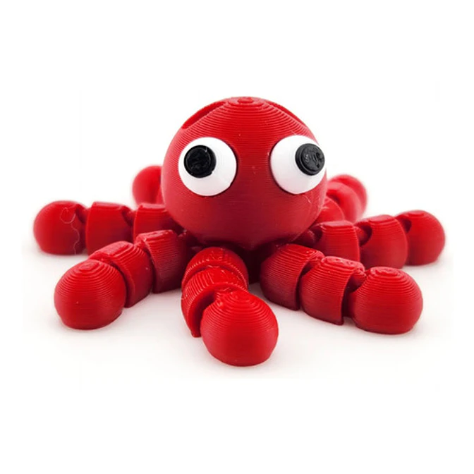 Llavero Flexible De Pulpo Chistoso 1