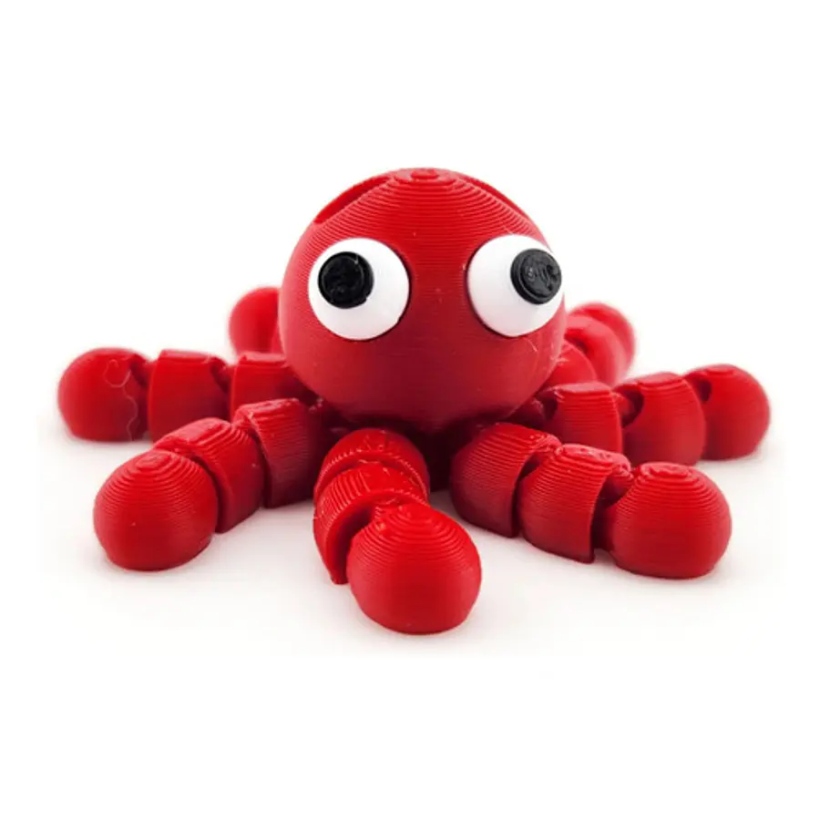 Llavero Flexible De Pulpo Chistoso