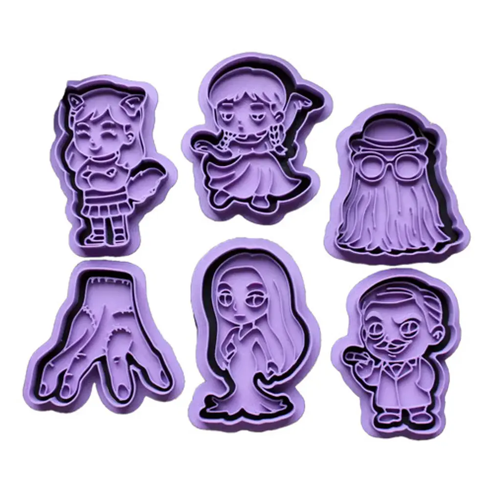 Cortador De Galleta - Familia Addams (pack 6 Un) 1