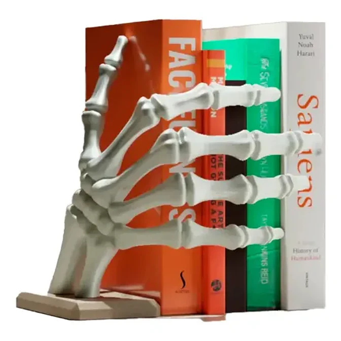 Decoración Sujeta Libros - Mano Esqueleto 1