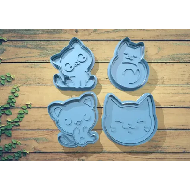 Cortador De Galleta - Gatos (pack 4 Un)