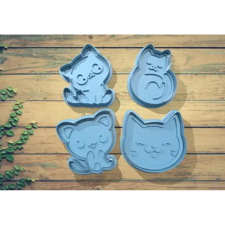 Cortador De Galleta - Gatos (pack 4 Un)