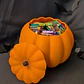 Decoración Cuenco Para Dulces Halloween - Calabaza Con Tapa - Miniatura 2