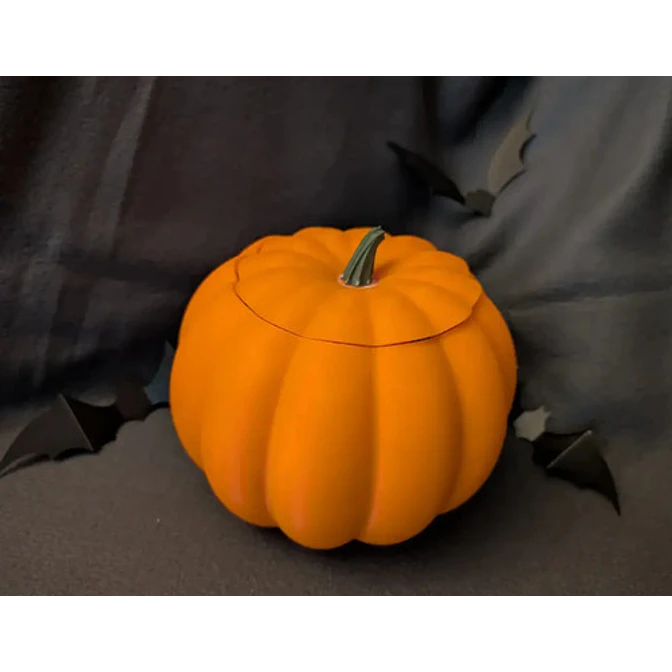 Decoración Cuenco Para Dulces Halloween - Calabaza Con Tapa 3