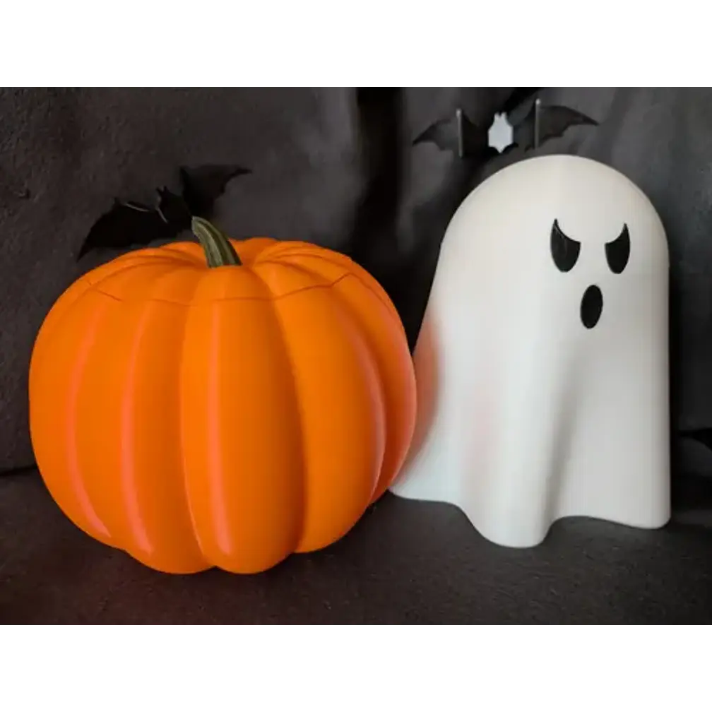 Decoración Cuenco Para Dulces Halloween - Calabaza Con Tapa 4