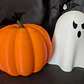 Decoración Cuenco Para Dulces Halloween - Calabaza Con Tapa - Miniatura 4