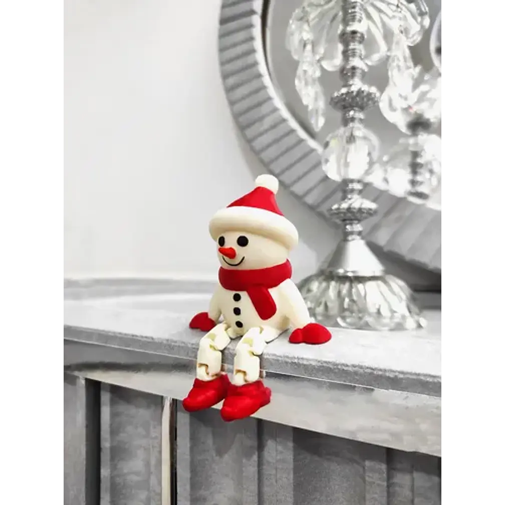 Muñeco De Nieve Articulado Decoración Navidad 2