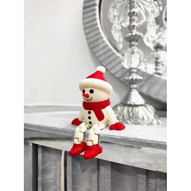 Muñeco De Nieve Articulado Decoración Navidad