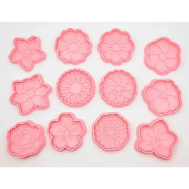 Cortador De Galletas - Flores (pack 12 Un)