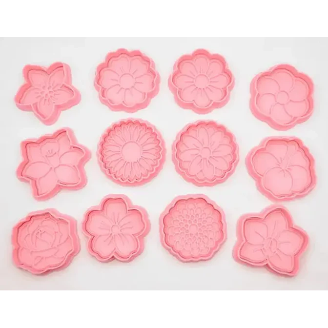 Cortador De Galletas - Flores (pack 12 Un) 2