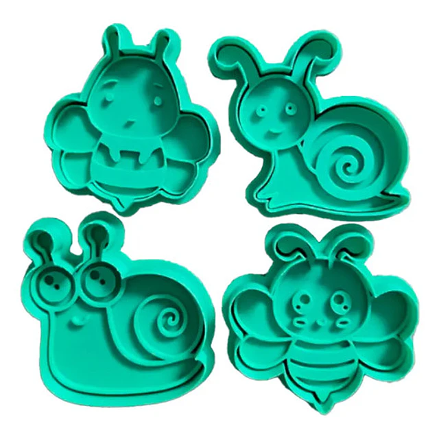 Cortador De Galletas - Insectos (pack 4 Un)