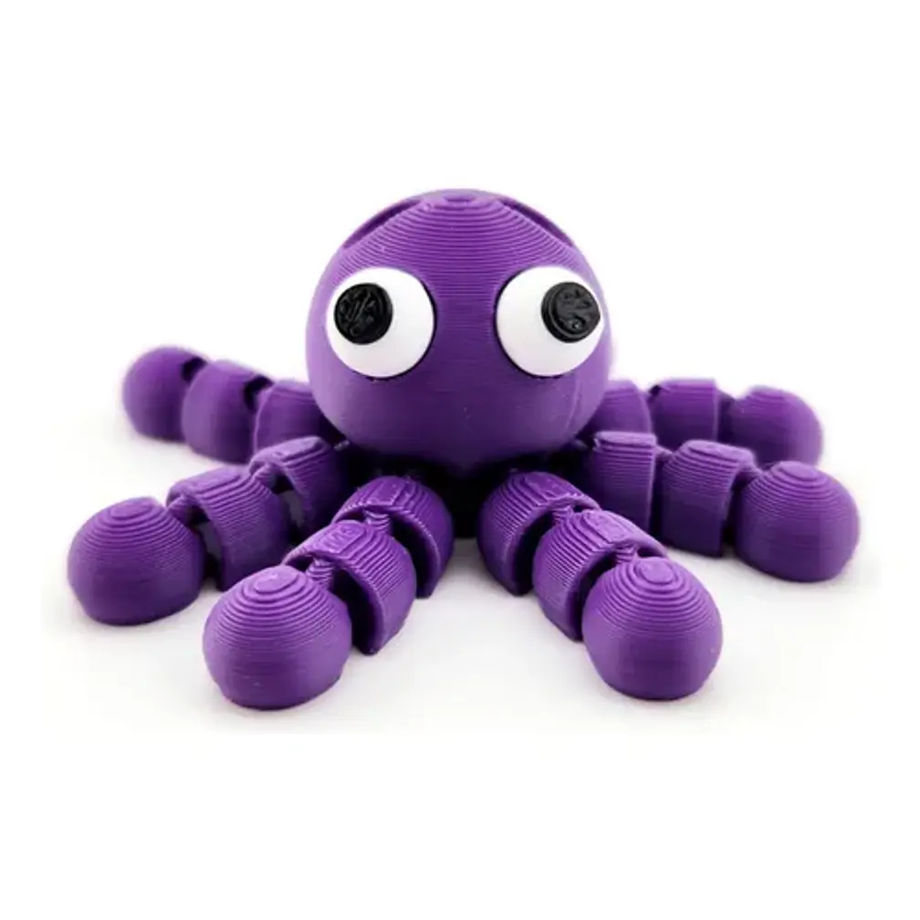 Llavero Flexible De Pulpo Chistoso 1