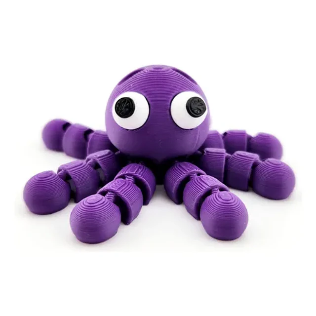 Llavero Flexible De Pulpo Chistoso
