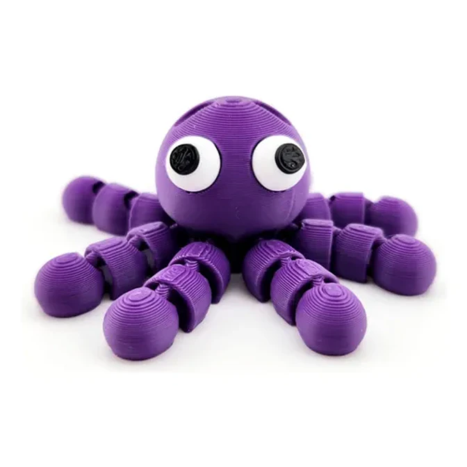 Llavero Flexible De Pulpo Chistoso 1